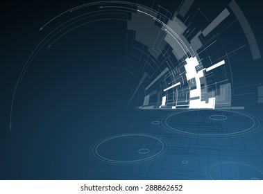 Abstract vector background. Futuristic technology style. Elegant background for business tech presentations.