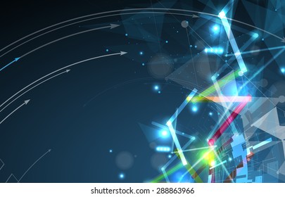 Abstract vector background. Futuristic technology style. Elegant background for business tech presentations.