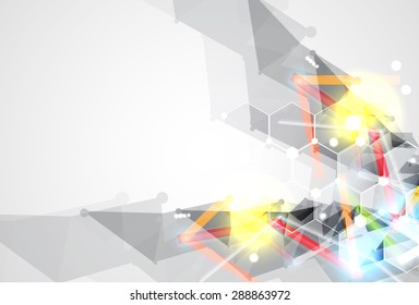 Abstract vector background. Futuristic technology style. Elegant background for business tech presentations.