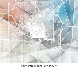 Abstract vector background. Futuristic technology style. Elegant background for business tech presentations.
