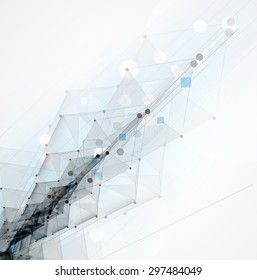 Abstract vector background. Futuristic technology style. Elegant background for business tech presentations.