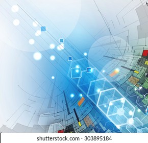 Abstract vector background. Futuristic technology style. Elegant background for business tech presentations.