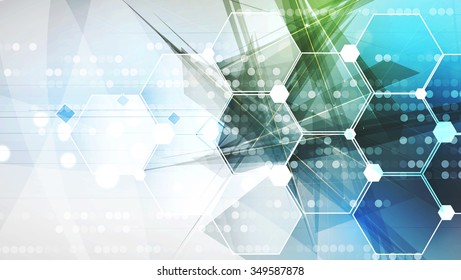 Abstract vector background. Futuristic technology style. Elegant background for business tech presentations.
