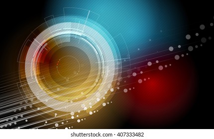 Abstract vector background. Futuristic technology style. Elegant background for business tech presentations.