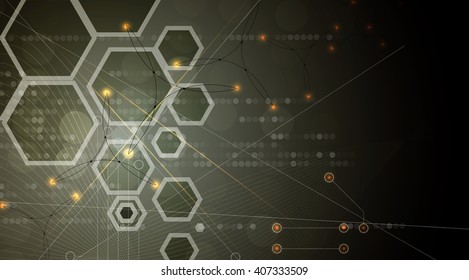 Abstract vector background. Futuristic technology style. Elegant background for business tech presentations.