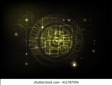 Abstract vector background. Futuristic technology style.