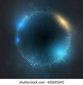 Abstract vector background. Futuristic technology style. Elegant background for business tech presentations.
