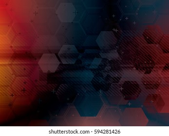 Abstract vector background with futuristic technology shapes in creative illustration.