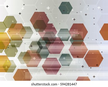Abstract vector background with futuristic technology shapes in creative illustration.