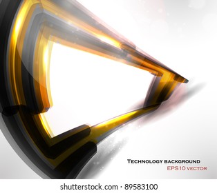 Abstract vector background, futuristic technology illustration eps10