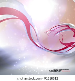 Abstract vector background, futuristic technology illustration eps10