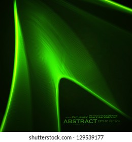 Abstract vector background, futuristic wavy illustration, colorful element - editables eps10.