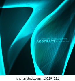 Abstract vector background, futuristic wavy illustration, colorful element - editables eps10.