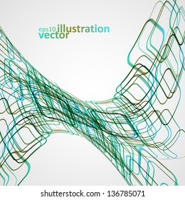 Abstract vector background, futuristic wavy illustration, colorful element eps10.