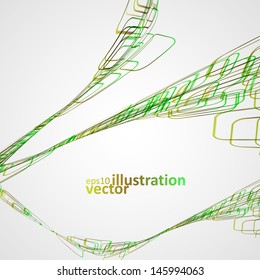 Abstract vector background, futuristic wavy illustration, colorful element eps10.