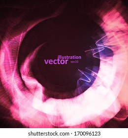 Abstract vector background, futuristic wavy illustration eps10.