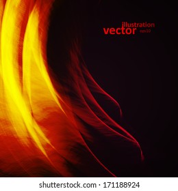 Abstract vector background, futuristic wavy illustration eps10.