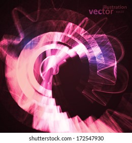 Abstract vector background, futuristic wavy illustration eps10.