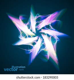 Abstract vector background, futuristic wavy illustration eps10.