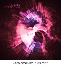 Abstract vector background, futuristic wavy illustration eps10.