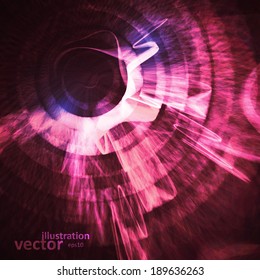 Abstract vector background, futuristic wavy illustration eps10.