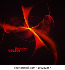 Abstract vector background, futuristic wavy illustration eps10.