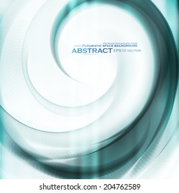Abstract vector background, futuristic wavy illustration eps10