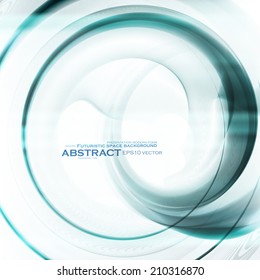 Abstract vector background, futuristic wavy illustration eps10