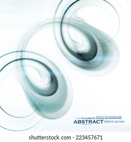 Abstract vector background, futuristic wavy illustration eps10