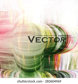 Abstract vector background, futuristic wavy illustration eps10