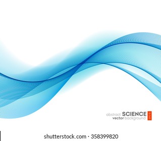 Abstract vector background, futuristic wavy illustration eps10