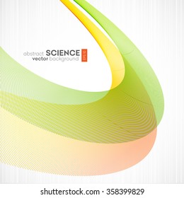 Abstract vector background, futuristic wavy illustration eps10