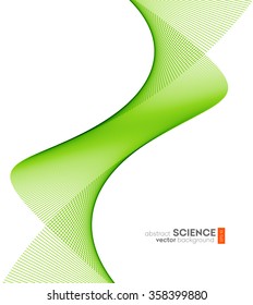 Abstract vector background, futuristic wavy illustration eps10