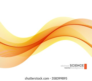 Abstract vector background, futuristic wavy illustration eps10