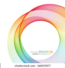 Abstract vector background, futuristic wavy illustration eps10