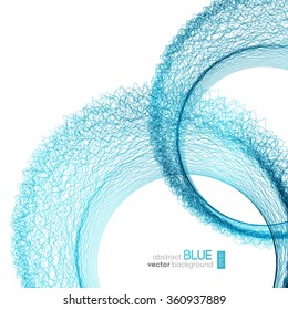 Abstract vector background, futuristic wavy illustration eps10