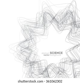 Abstract vector background, futuristic wavy illustration eps10