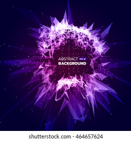 Abstract vector background, futuristic wavy illustration. Design vector elements. 