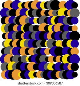 Abstract vector background. Generative art composition of different size geometric shapes.