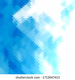abstrakter Hintergrund der Vektorillustration. geometrisches Design. Blaudreieck