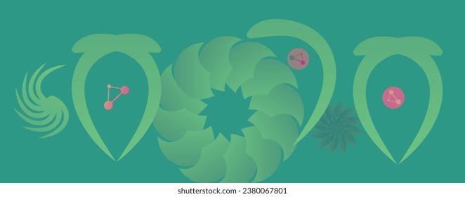 Abstract vector background with geometric elements. Template for the design of the brochure, flyer or presentation.