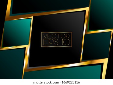 Abstract vector background. Geometric Gold Lines - Creative and Inspirational Design.