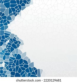 Abstract vector background. Geometric image. Blue Pebbles.