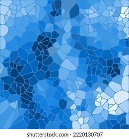 Abstract vector background. Geometric image. Blue Pebbles.