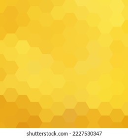 Abstract vector background. Geometric image. polygonal style. Yellow hexagon.