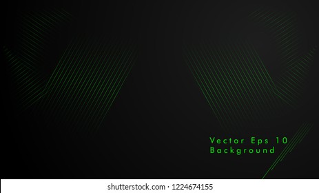 Abstract vector background. Geometric Lines - Creative and Inspiration Design . Green color