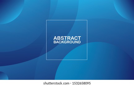 Abstract vector background. Abstract geometric background with liquid shapes. Blue elements with fluid gradient. Cool background design for posters. Vector illustration. Eps 10