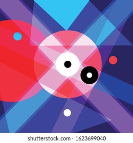 Abstract vector background with geometric objects and shapes. Template for web page and poster design.