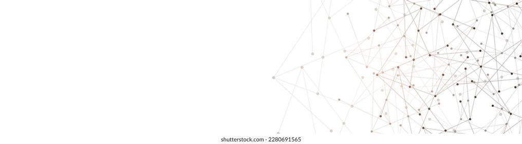 Abstract vector background and geometric pattern with connecting the dots and lines for banner design or header. Minimalistic vector texture for modern design