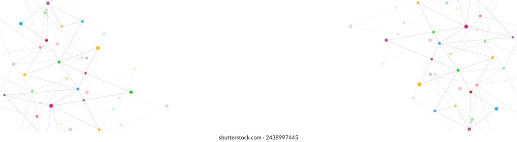 Abstract vector background and geometric pattern with connecting the dots and lines for banner design or header. Minimalistic vector texture for modern design